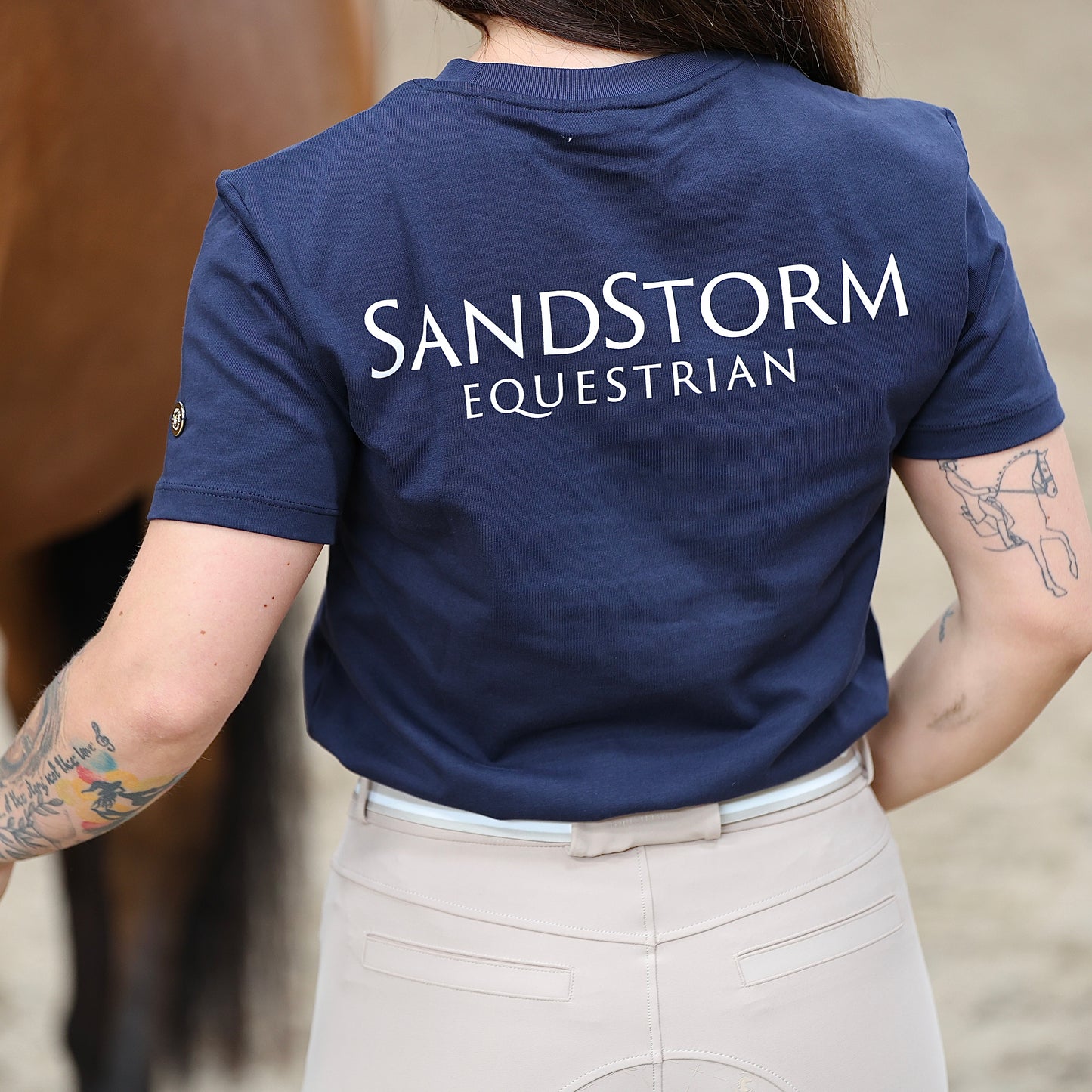 Sandstorm Equestrian - Unisex T-Shirt - Navy