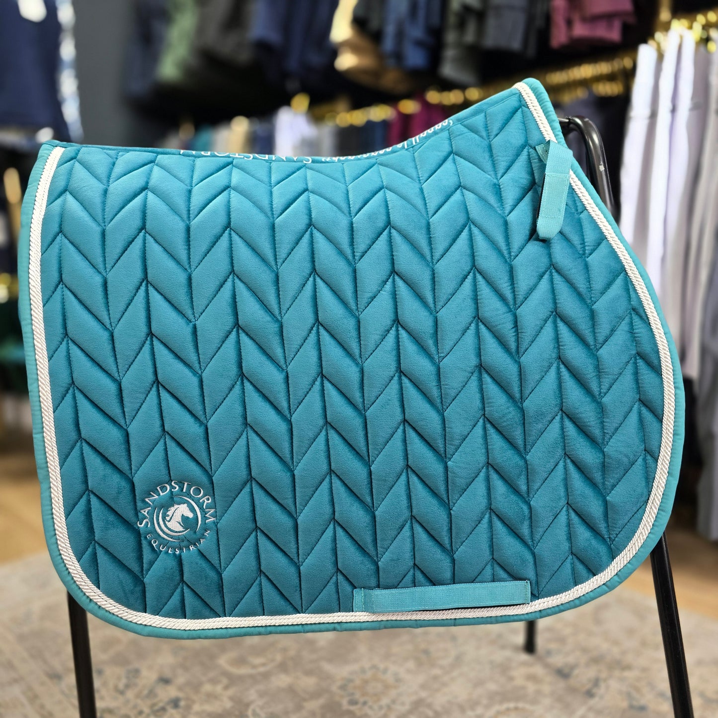 Sandstorm Equestrian - Velvet Saddle Pad - Teal - *Limited edition*