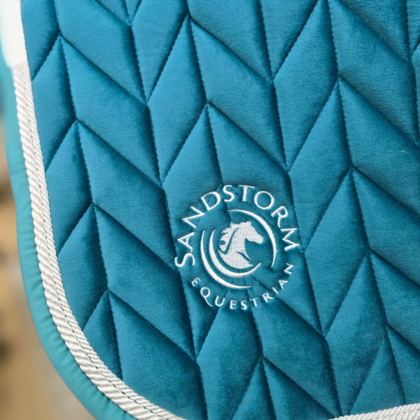 Sandstorm Equestrian - Velvet Saddle Pad - Teal - *Limited edition*