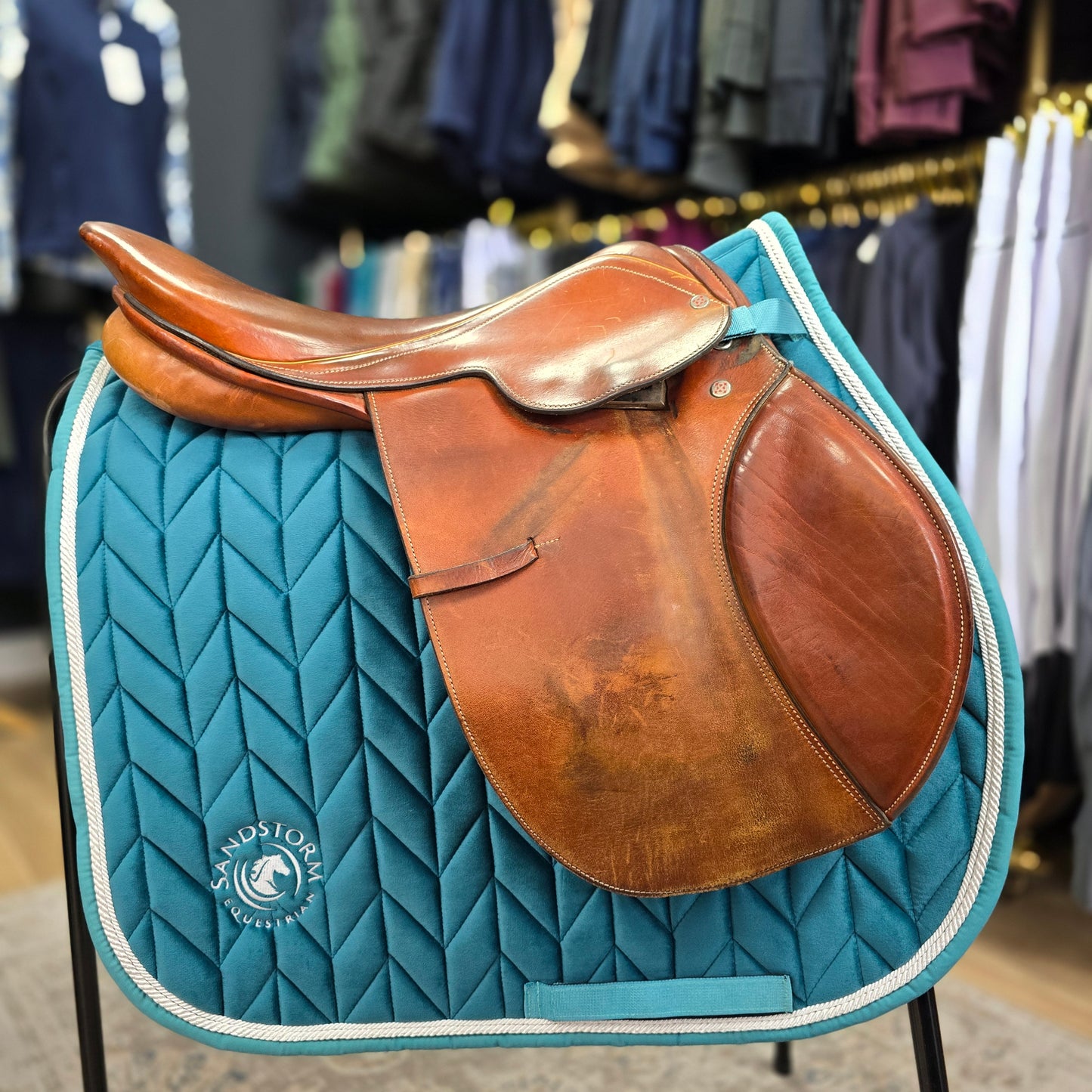 Sandstorm Equestrian - Velvet Saddle Pad - Teal - *Limited edition*