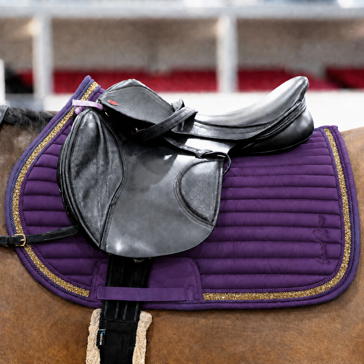 Sandstorm Equestrian - Saddle Pad - Plum Sparkle
