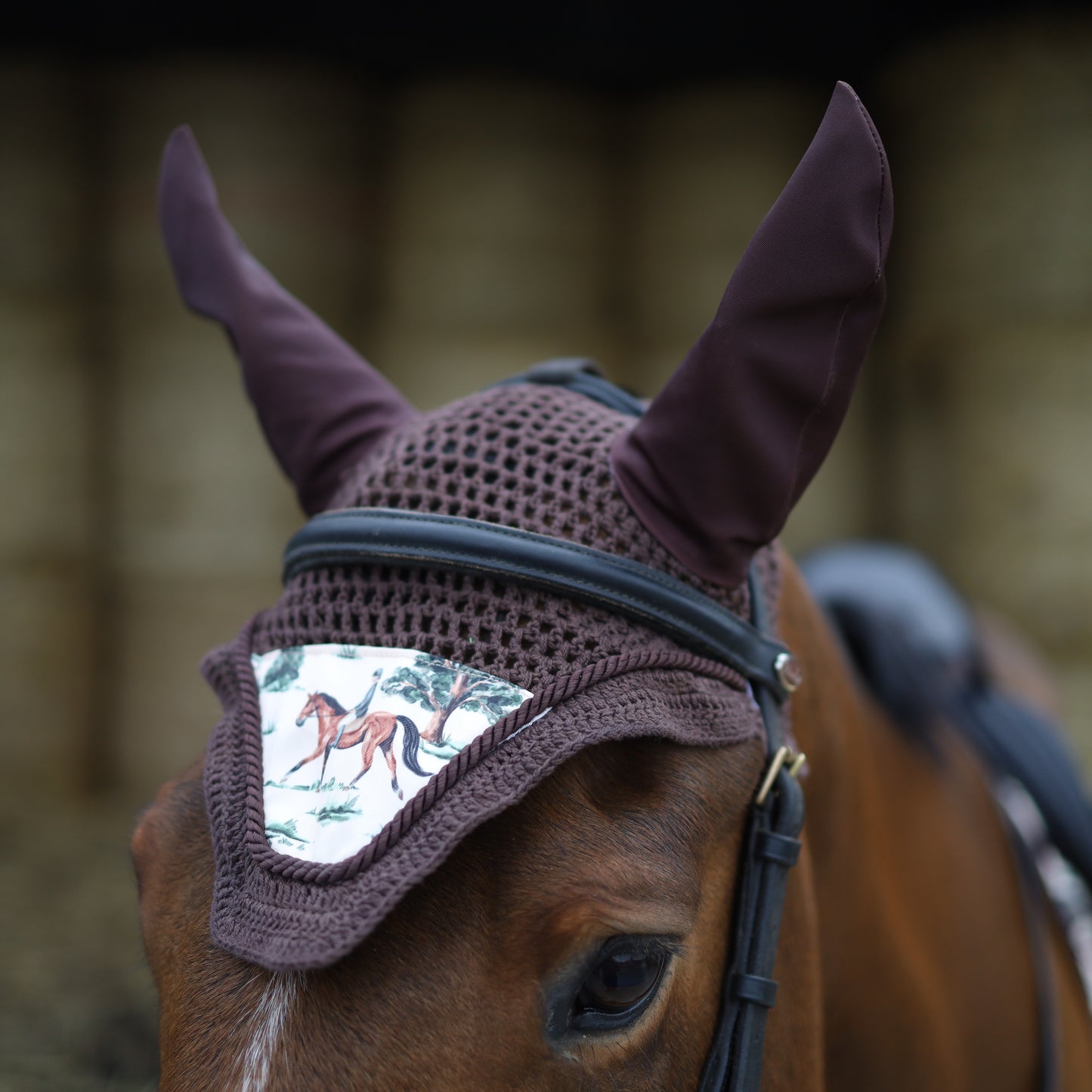 Sandstorm Equestrian - Ear Veil - Tally-Ho