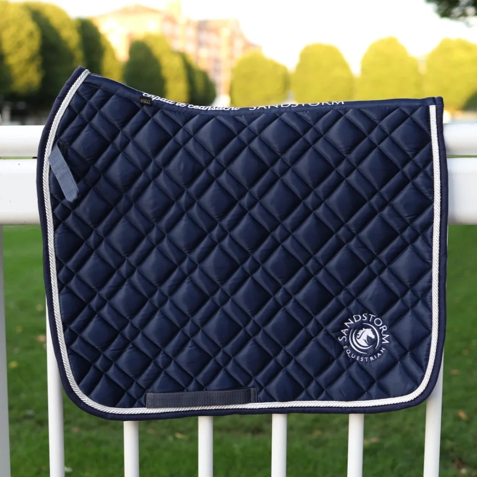 Sandstorm Equestrian - Satin Saddle Pad - Navy