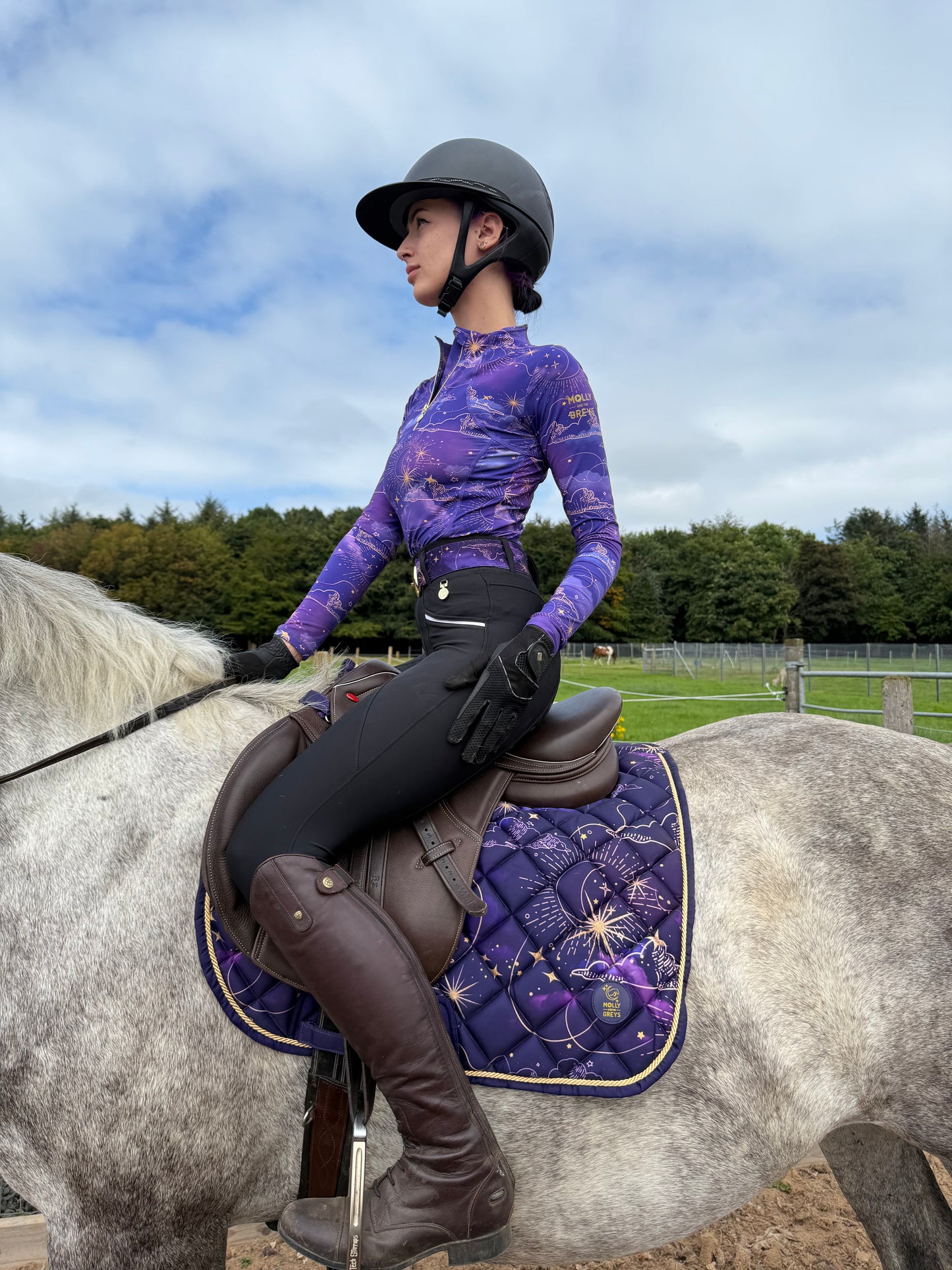 Sandstorm Equestrian X Molly & the Greys - Saddle Pad - Cosmic Print