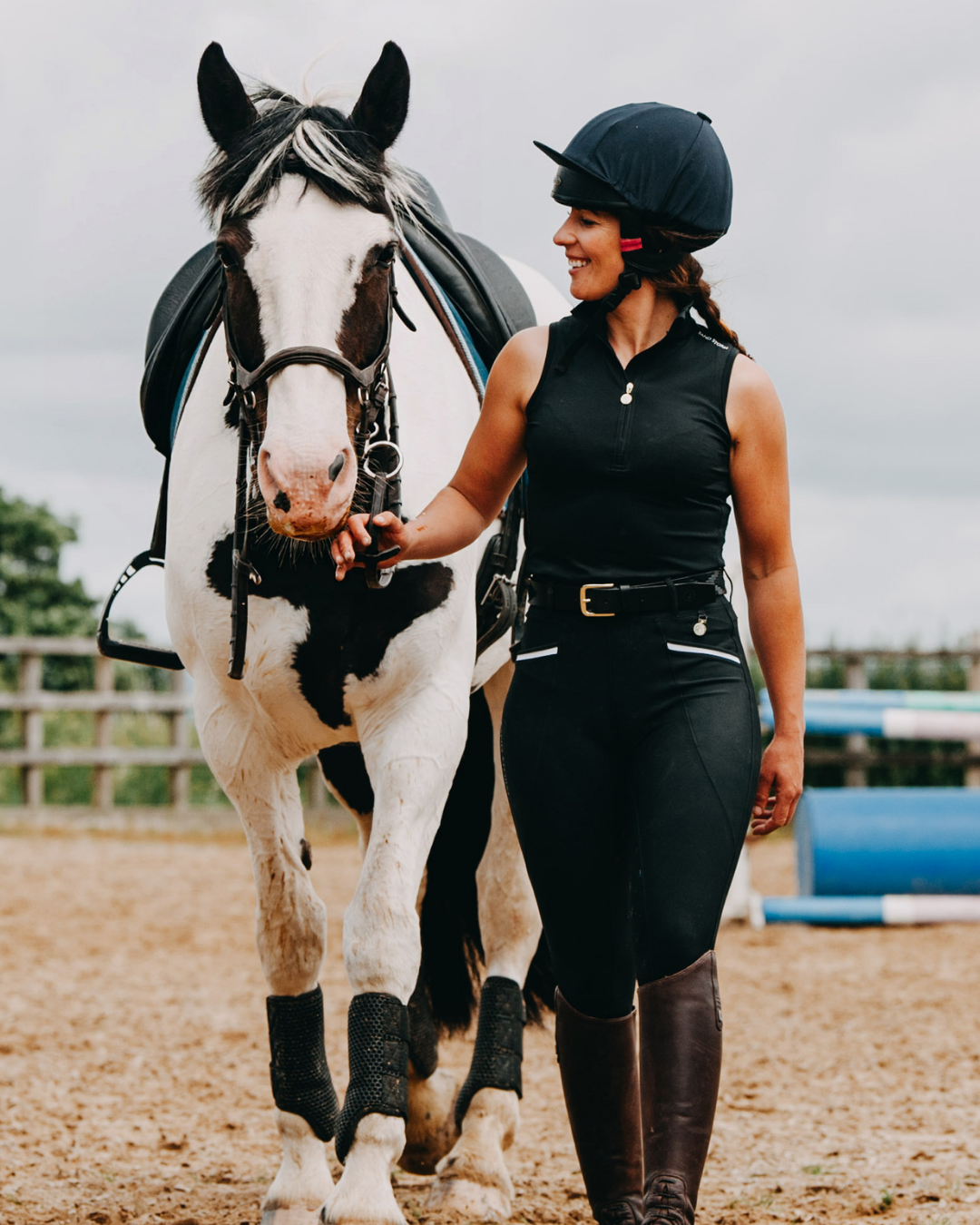 Sandstorm Equestrian - Performance Sleeveless Sport Base Layer - Black