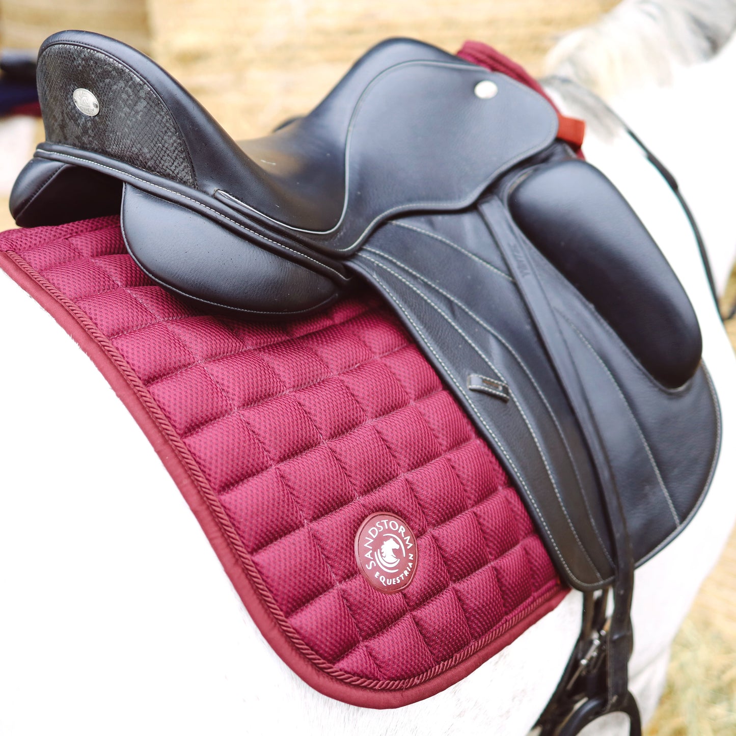 Sandstorm Equestrian - MeshAir Saddle Pad - Close Contact - Bordeaux
