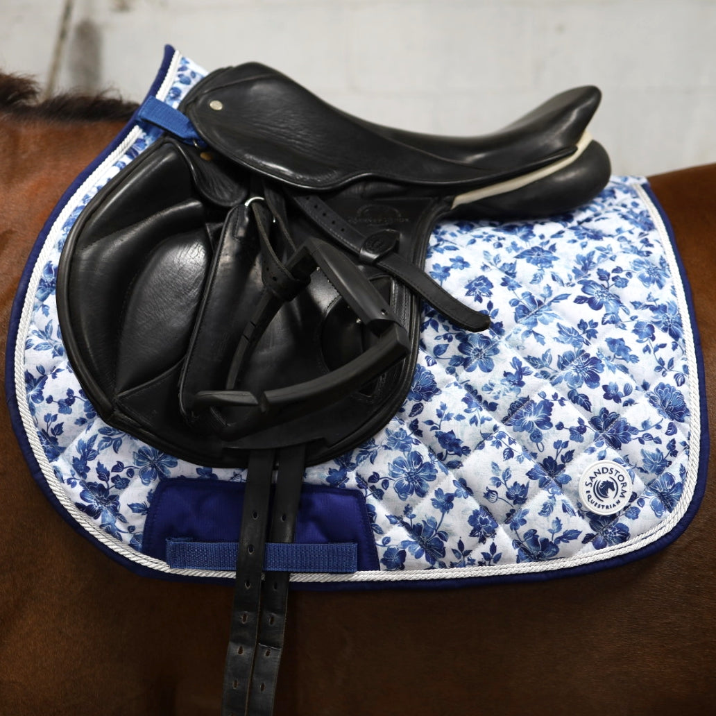 Sandstorm Equestrian - Saddle Pad - Vintage Rose Print