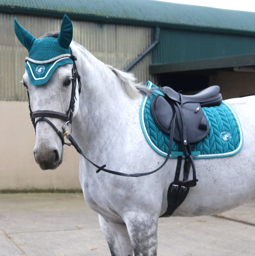 Sandstorm Equestrian - Velvet Saddle Pad - Teal - *Limited edition*