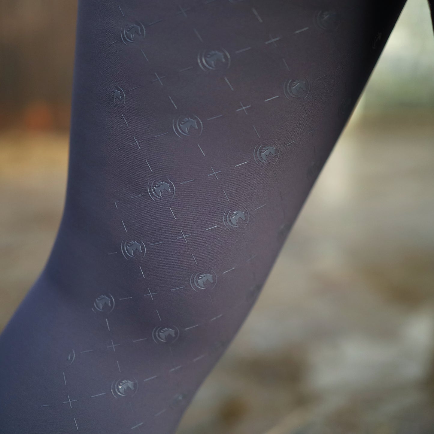 Sandstorm Equestrian - Micro Thermal Riding Leggings - Steel Grey