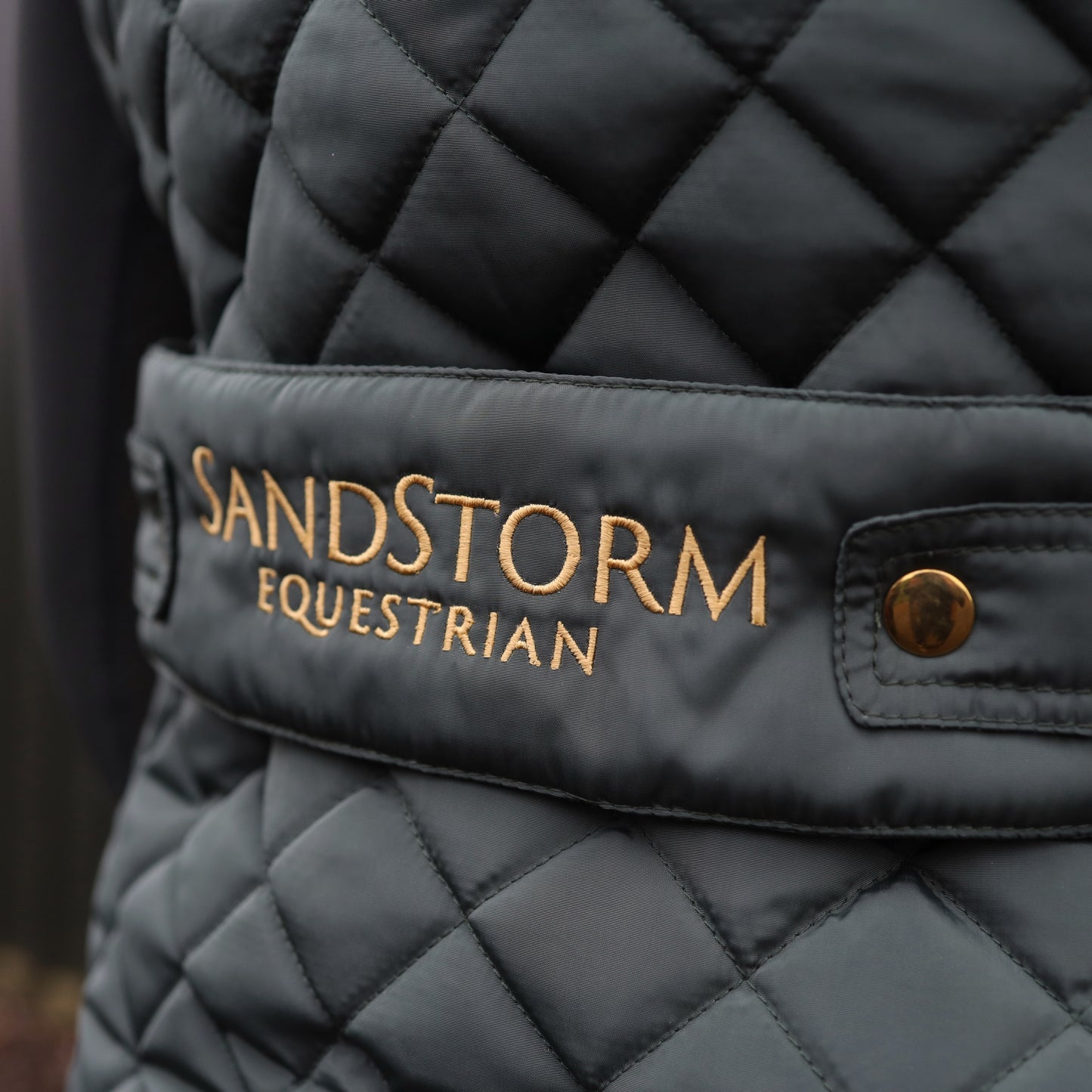 Sandstorm Equestrian Tailored Quilted Gilet - Hunter Green