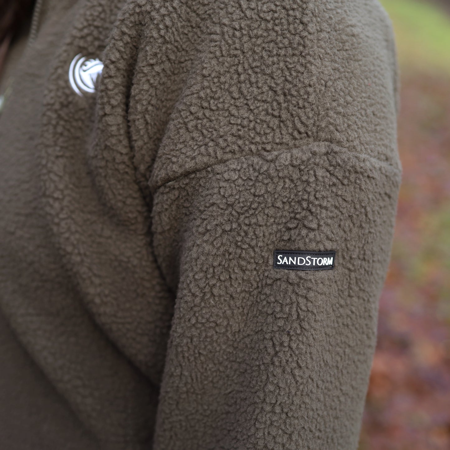 Sandstorm Equestrian - Teddy Half zip fleece - Olive