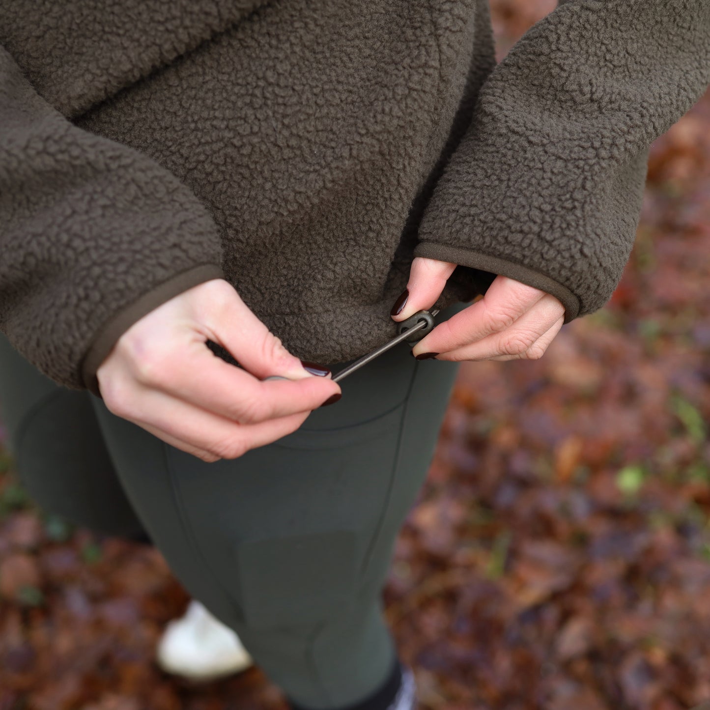 Sandstorm Equestrian - Teddy Half zip fleece - Olive