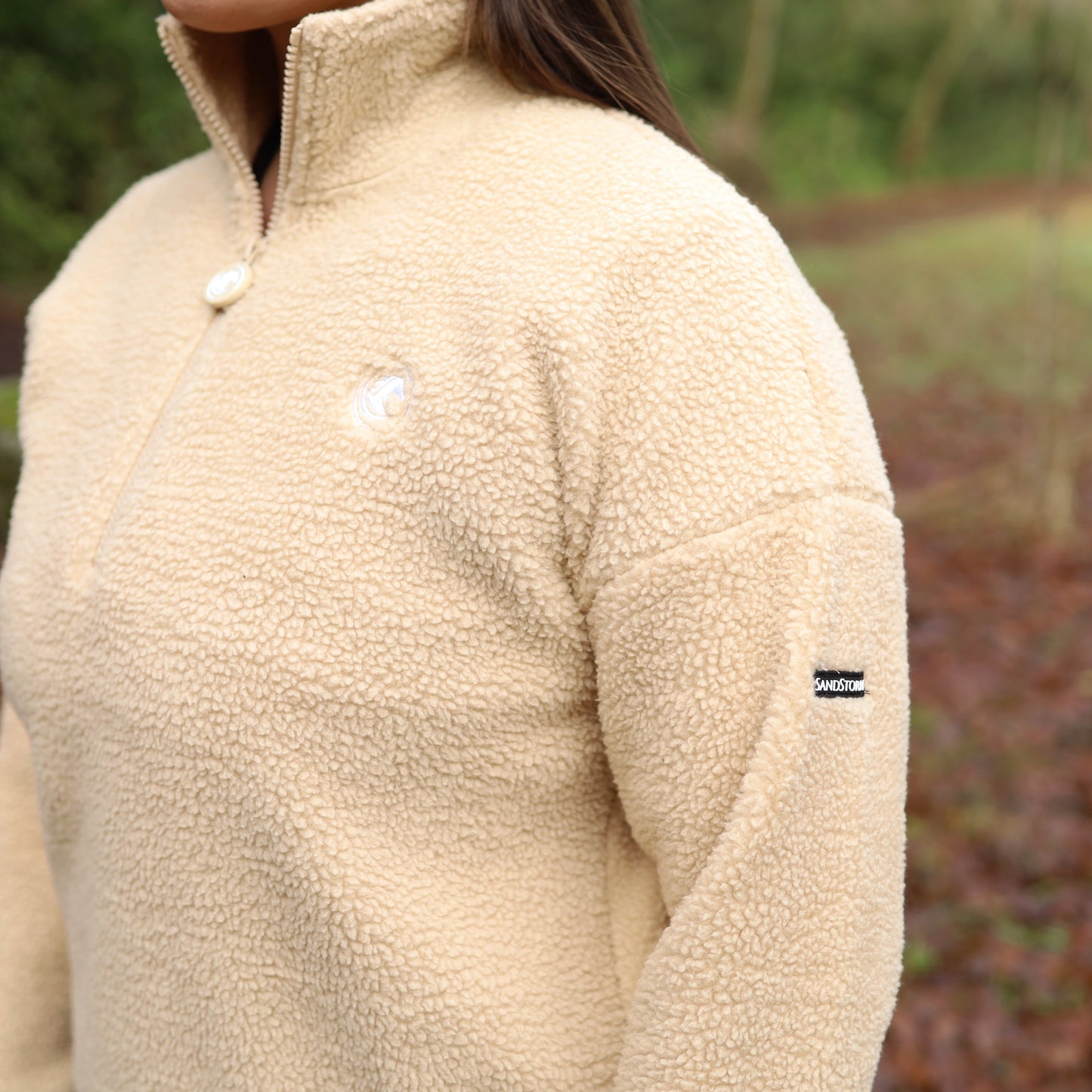 Sandstorm Equestrian - Teddy Half zip fleece - Beige