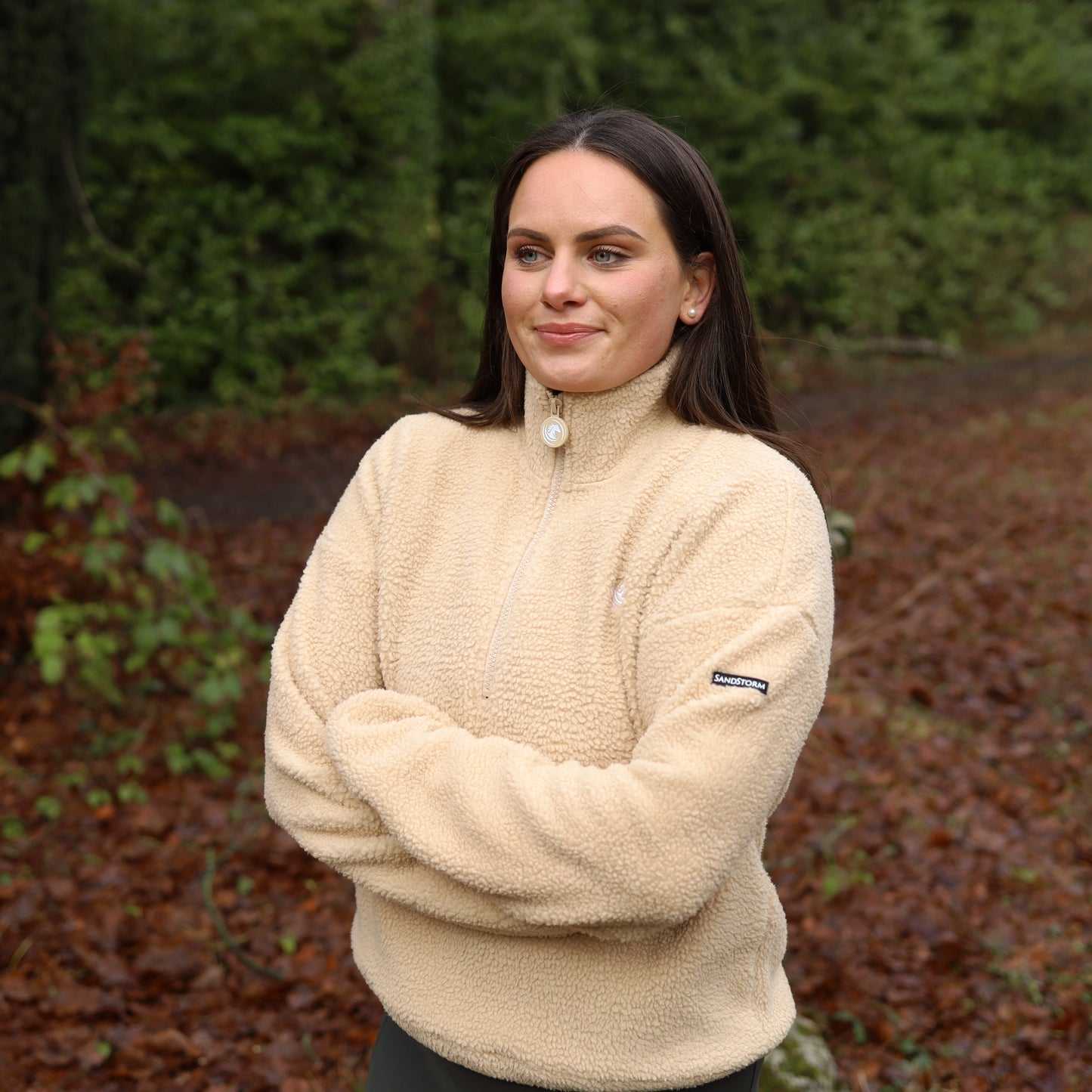 Sandstorm Equestrian - Teddy Half zip fleece - Beige
