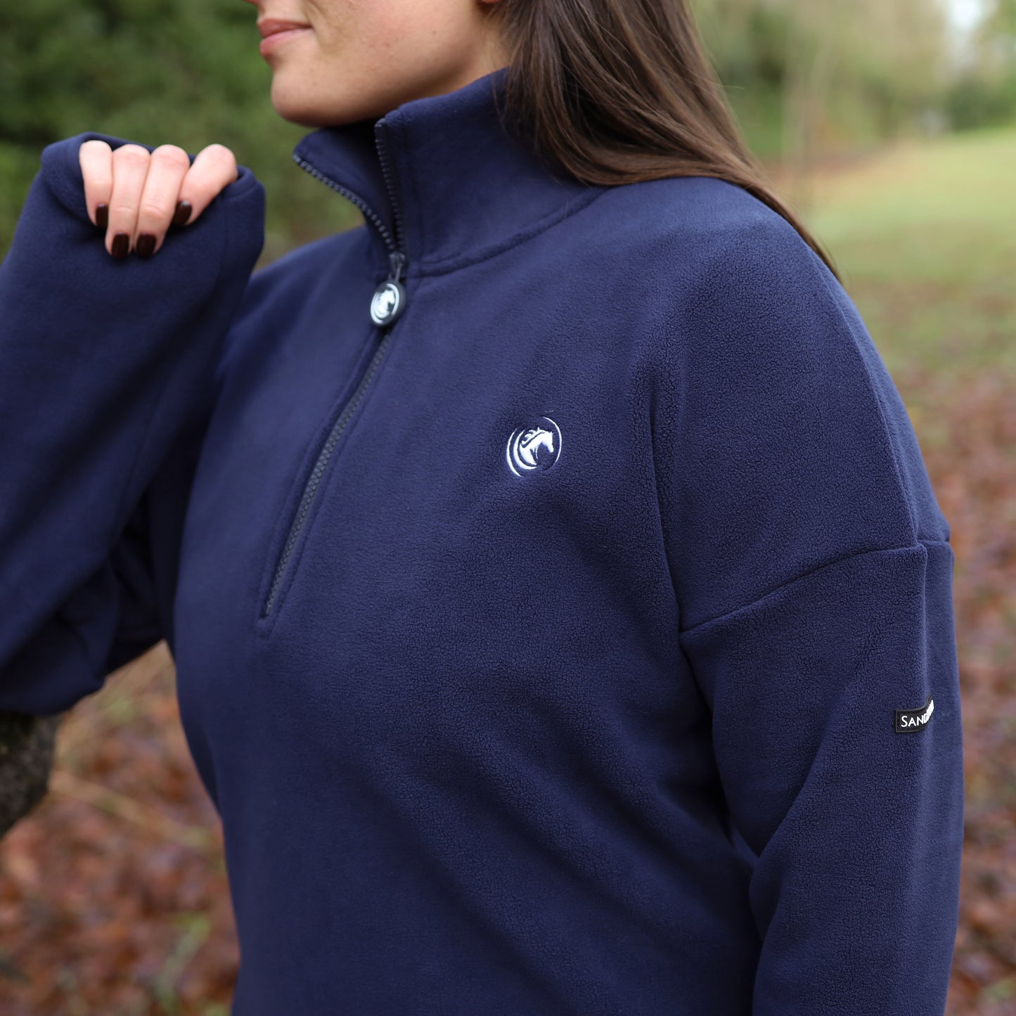 Sandstorm Equestrian - Luxe Half zip fleece - Navy