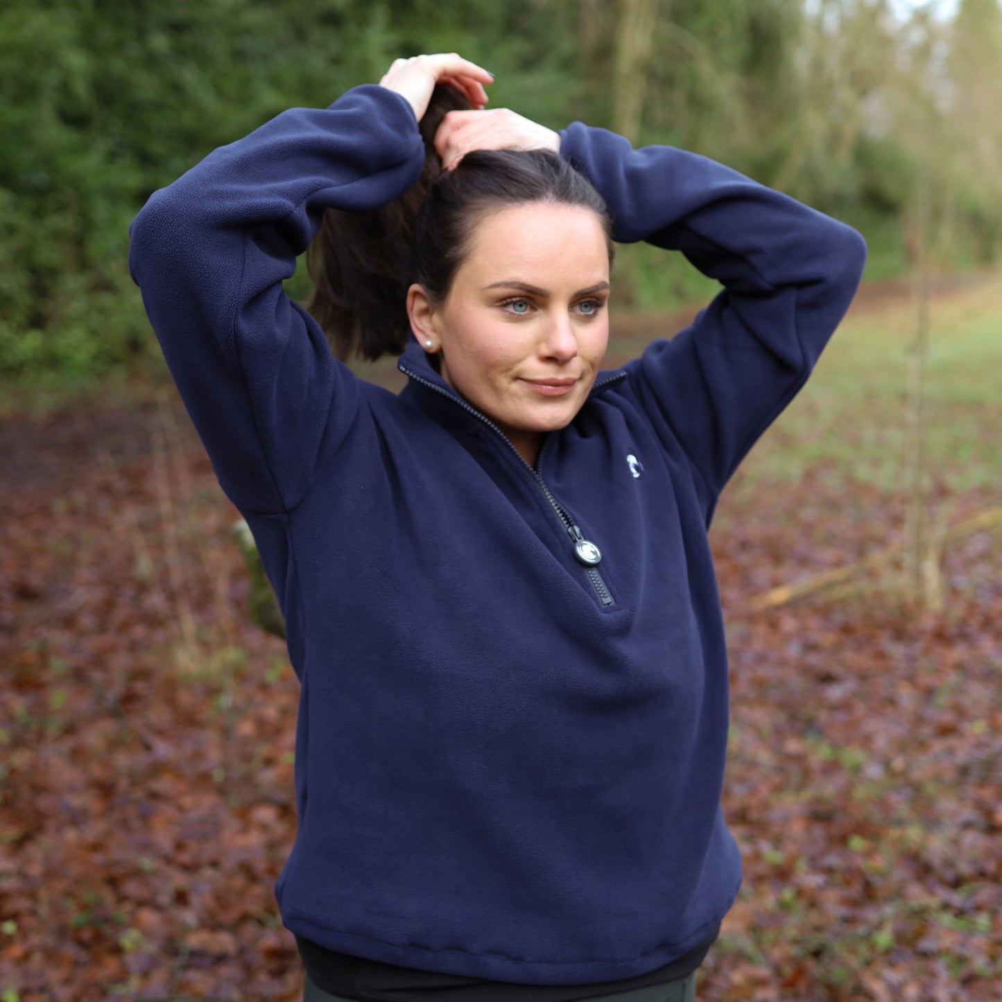 Sandstorm Equestrian - Luxe Half zip fleece - Navy