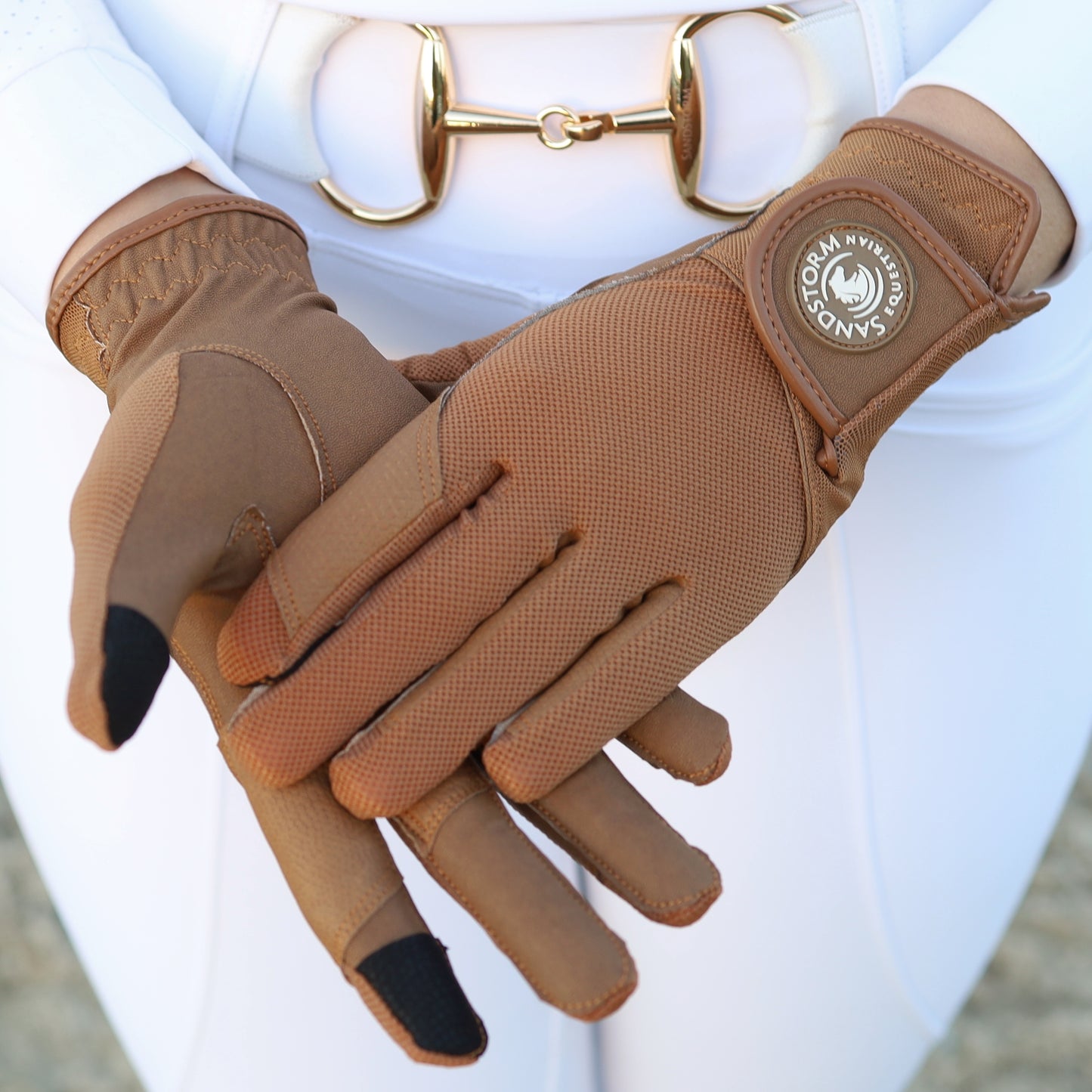 Sandstorm Equestrian Riding Gloves - Tan
