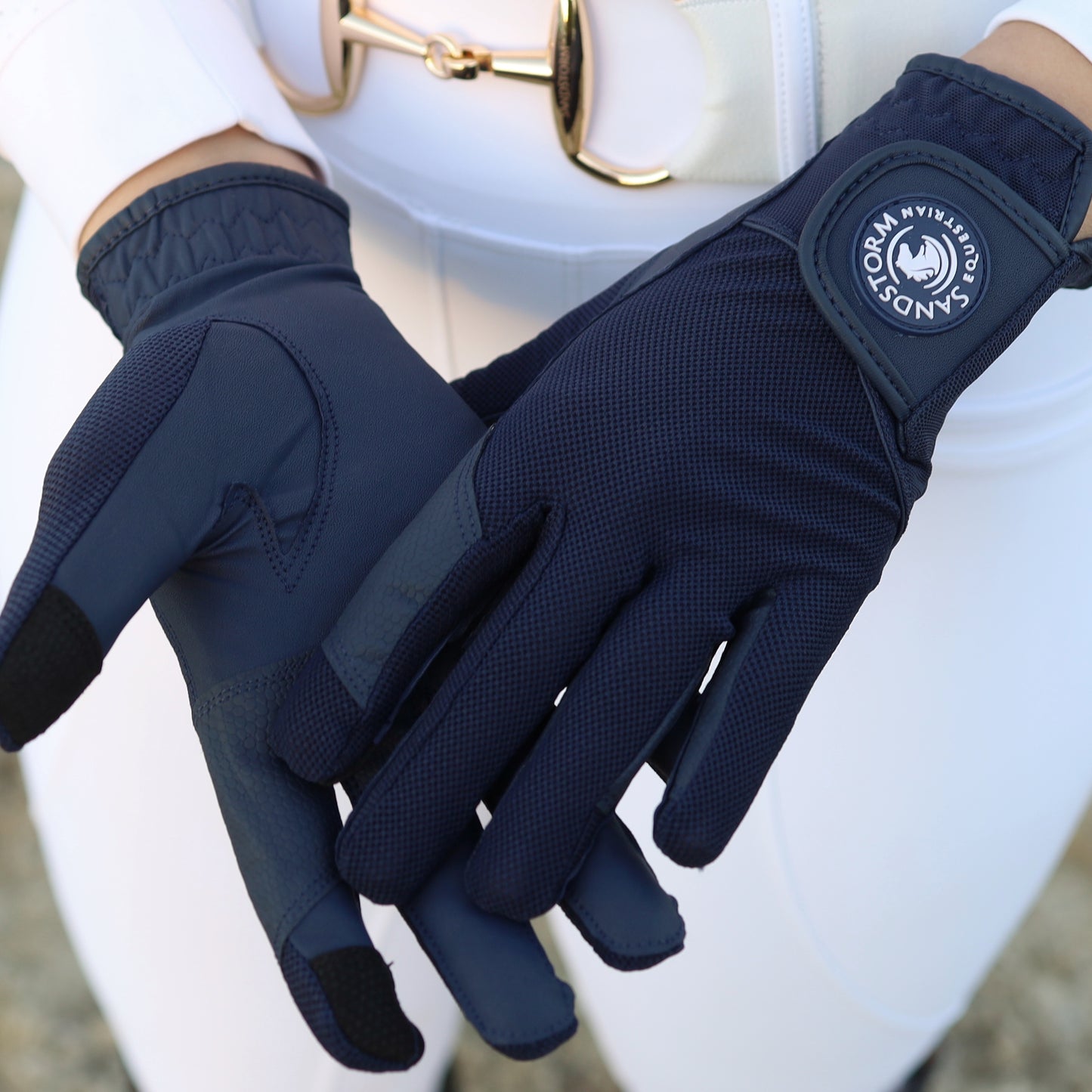 Sandstorm Equestrian Riding Gloves - Navy