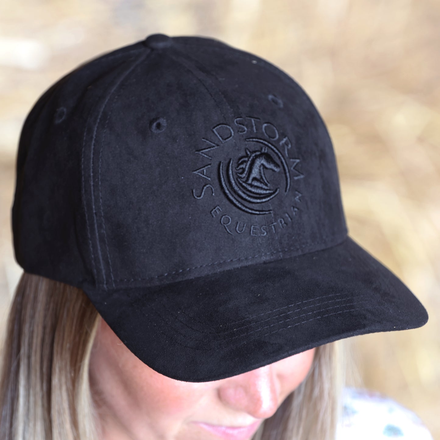 Sandstorm Suede Effect Cap - Black