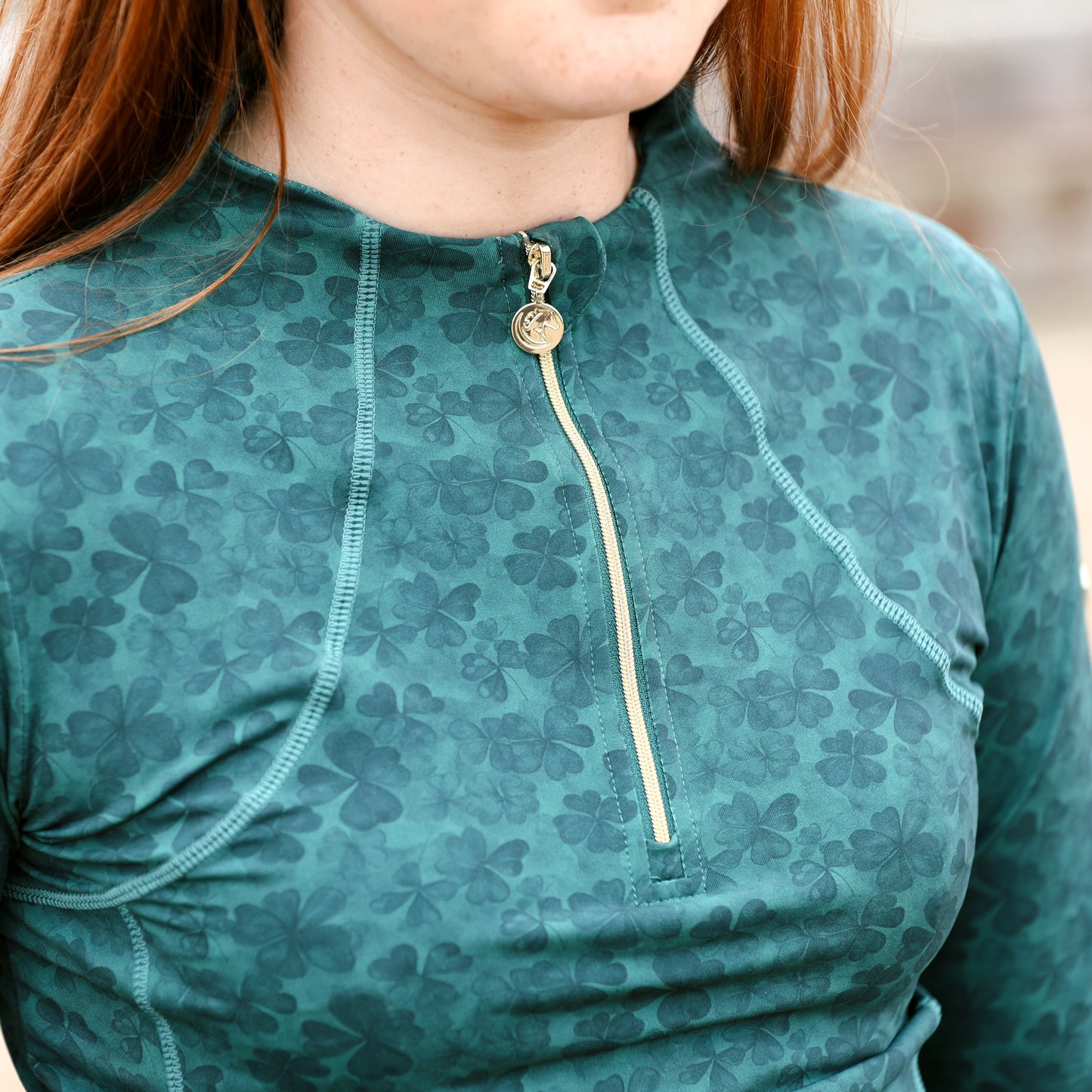 Sandstorm Equestrian - Performance Style Base Layer - Shamrock