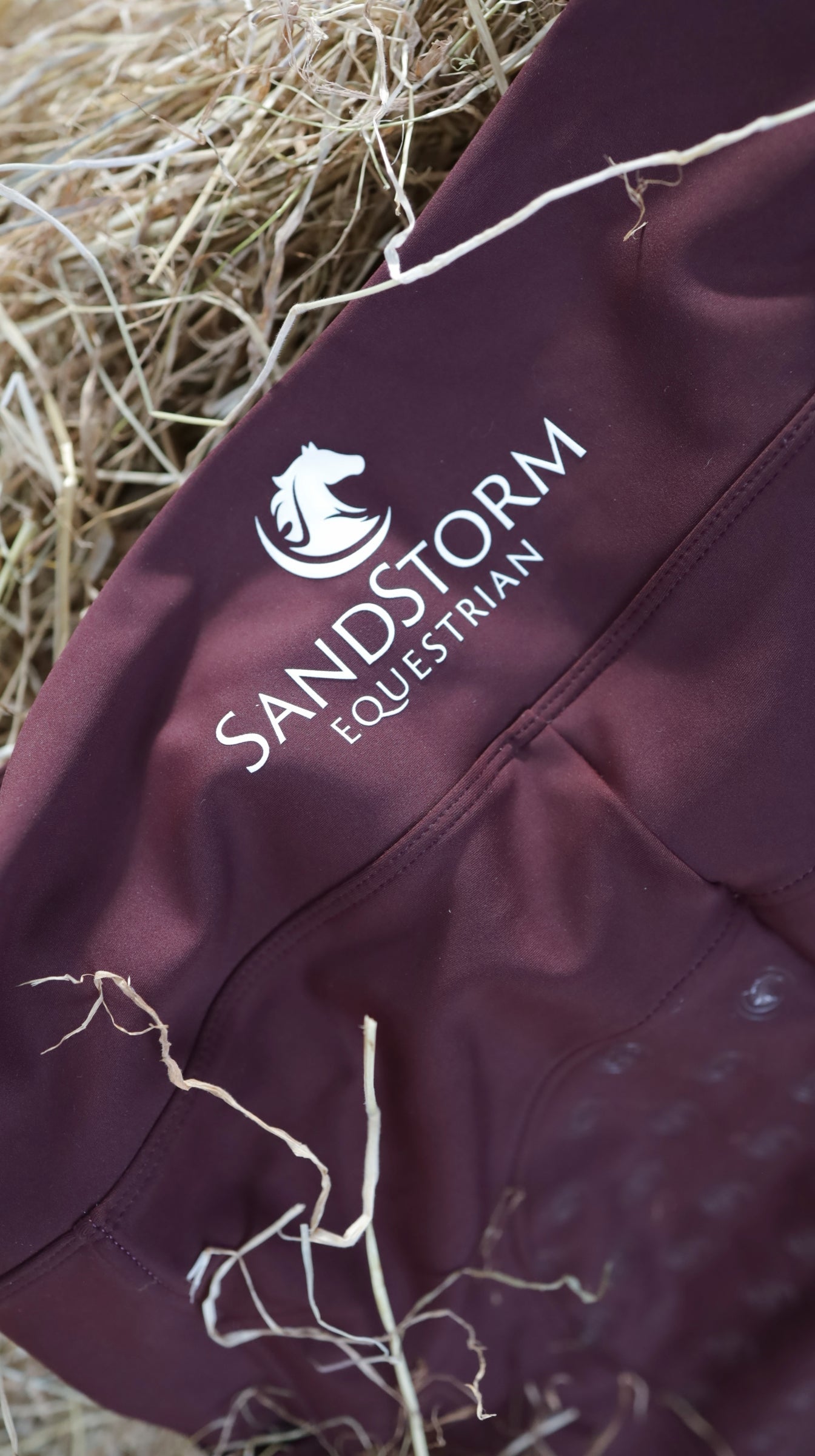 Sandstorm Equestrian - Everyday Comfort Riding Leggings - Burgundy