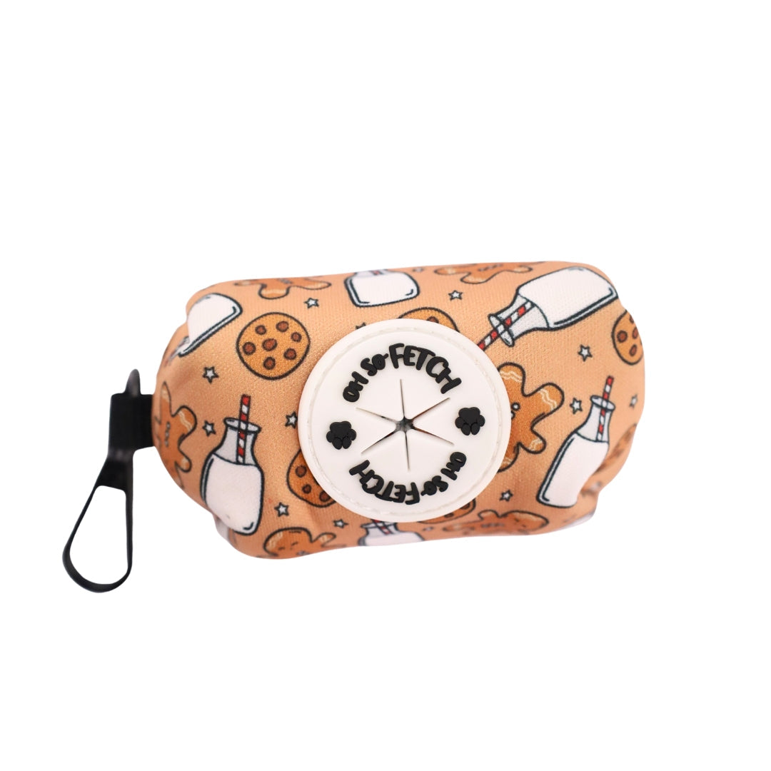 Oh So Fetch - Poop Bag Holder - Milk & Cookies