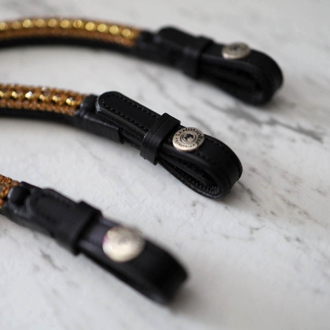 Sandstorm Equestrian - Brow Band - Gold Diamante