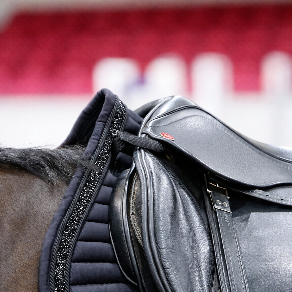 Sandstorm Equestrian - Saddle Pad -  Black Sparkle