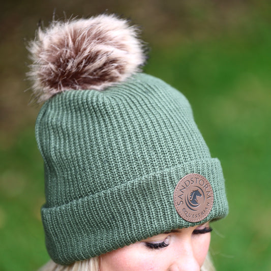 Sandstorm Fleece Lined Beanie - Forest Green