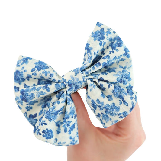 Oh So Fetch - Sailor Bow Tie - Vintage Rose Print