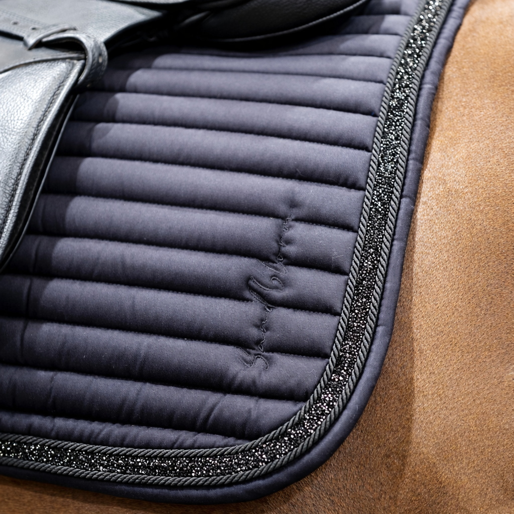 Sandstorm Equestrian - Saddle Pad -  Black Sparkle