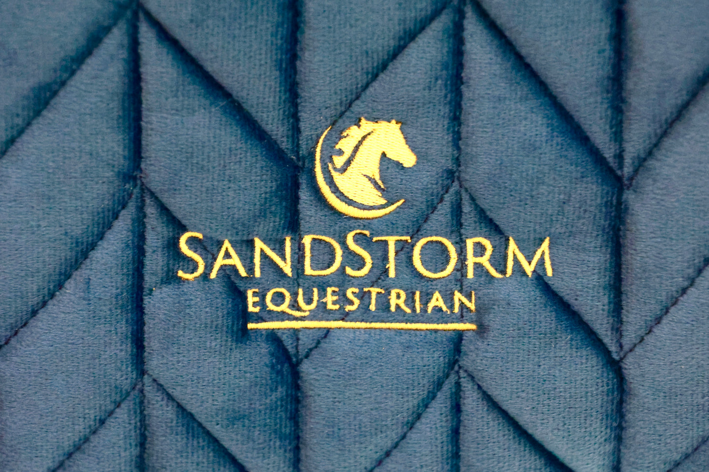 Sandstorm Equestrian- Velvet Tote Bag - Royal Blue