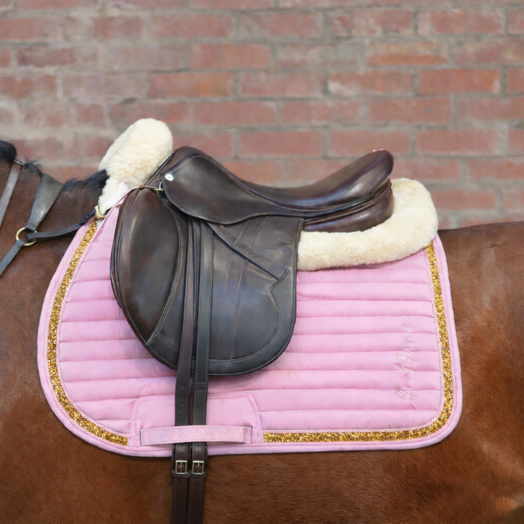 Sandstorm Equestrian - Saddle Pad - Cotton Candy Pink Sparkle