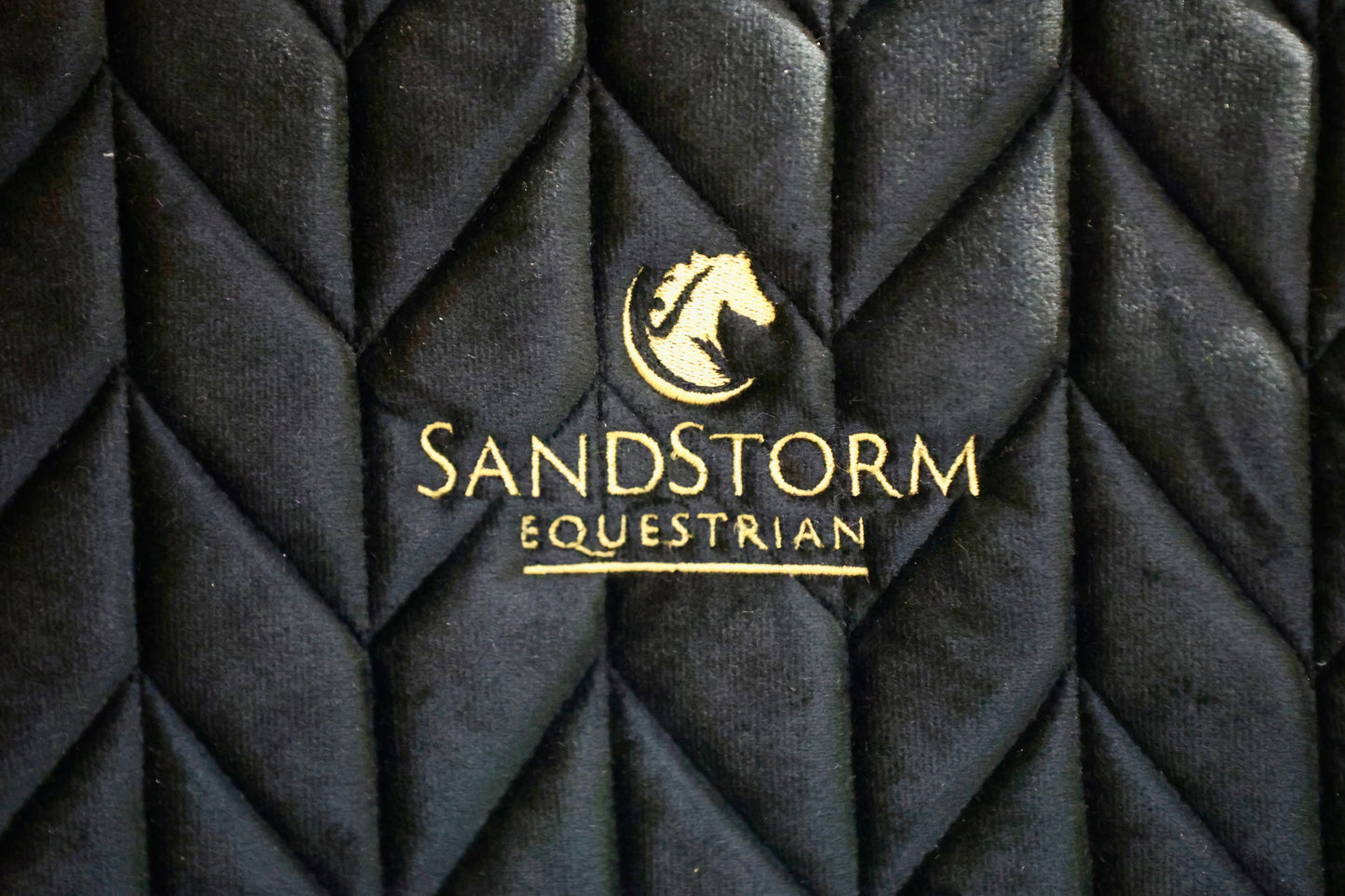 Sandstorm Equestrian- Velvet Tote Bag - Black