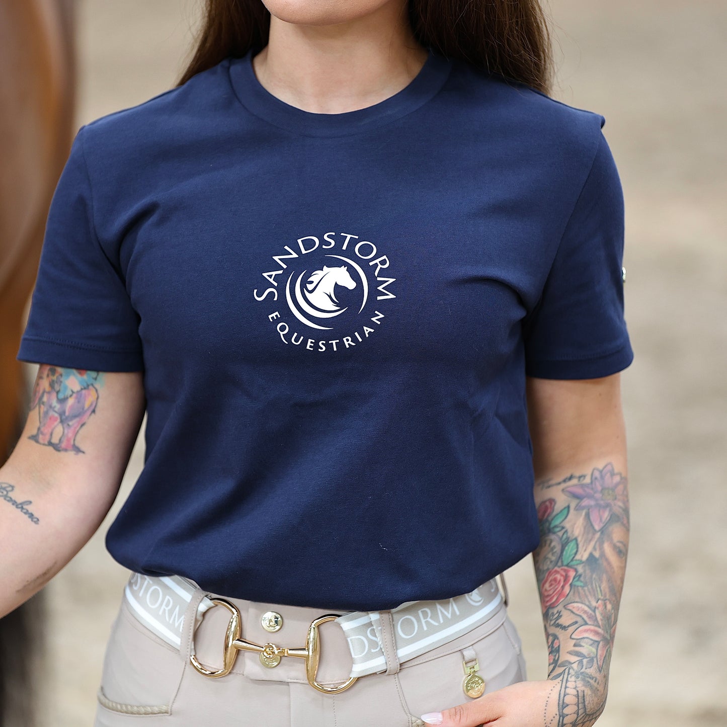 Sandstorm Equestrian - Unisex T-Shirt - Navy