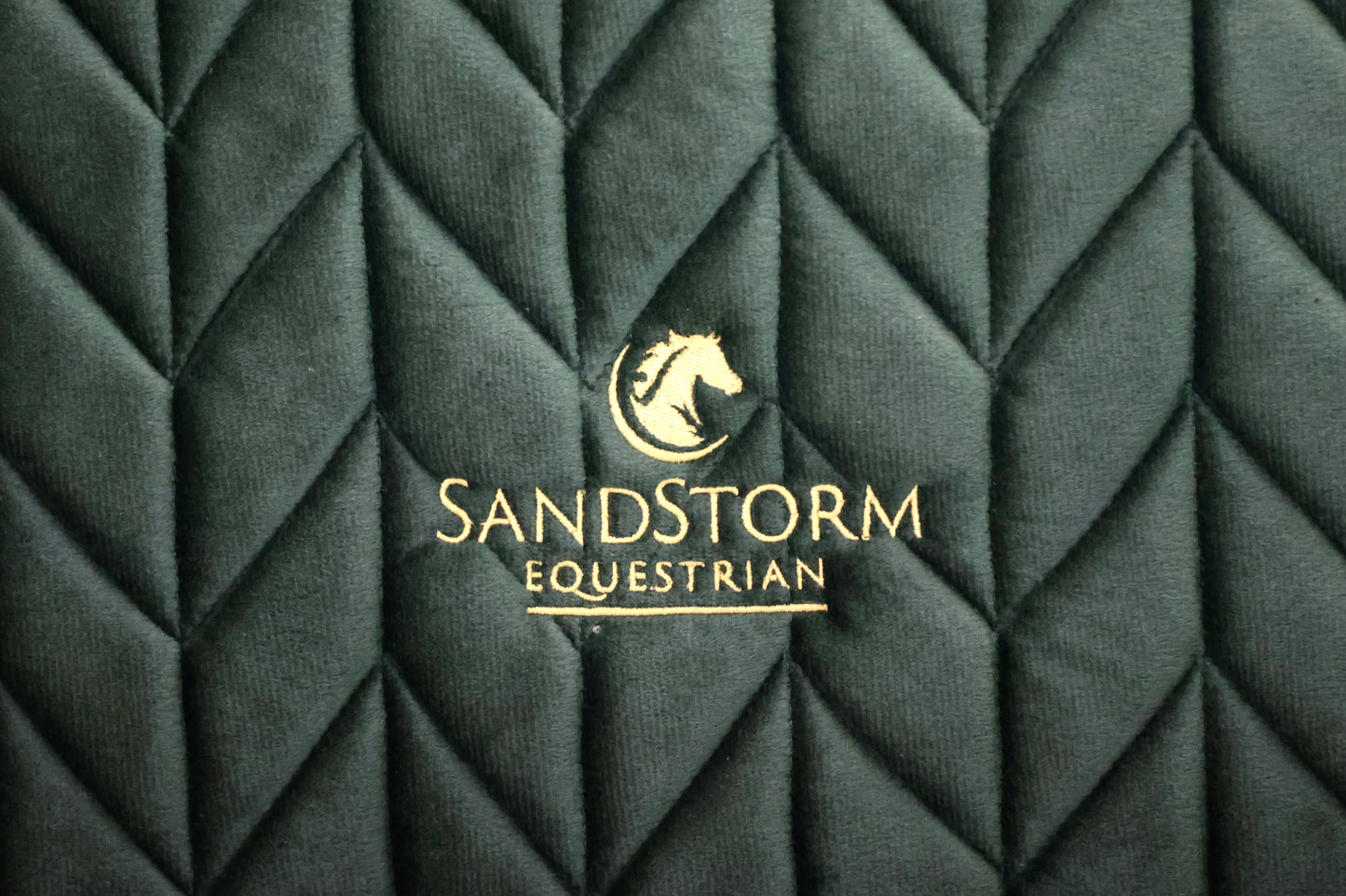 Sandstorm Equestrian- Velvet Tote Bag - Emerald Green