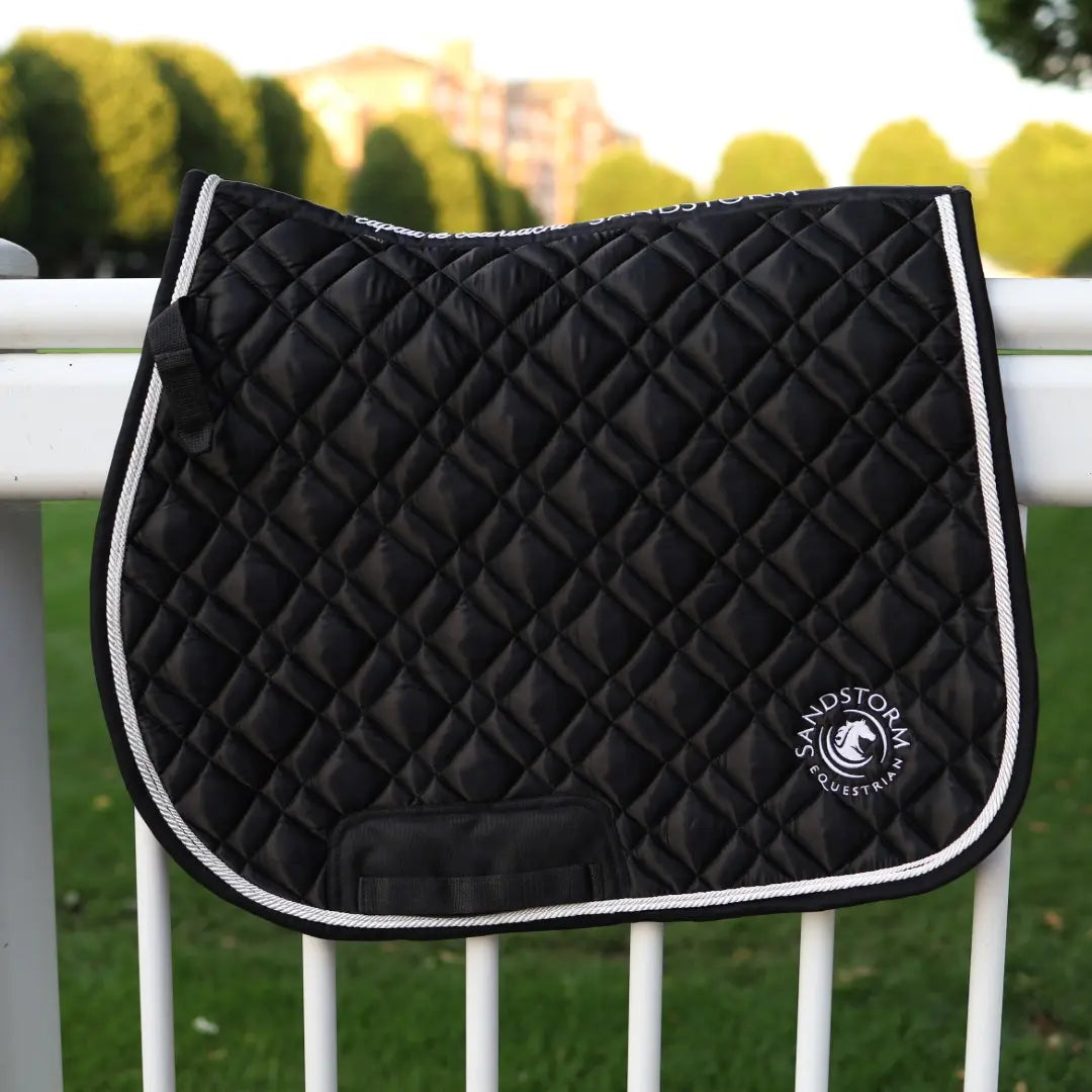 Sandstorm Equestrian - Satin Saddle Pad - Black