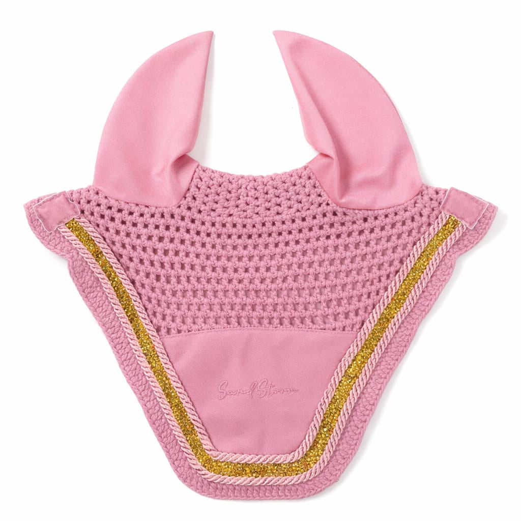 Sandstorm Equestrian - Ear Veil -  Cotton Candy Sparkle