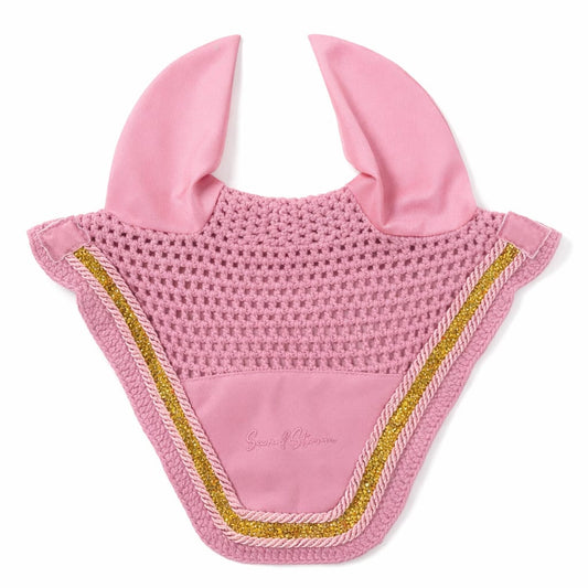 Sandstorm Equestrian - Ear Veil -  Cotton Candy Sparkle