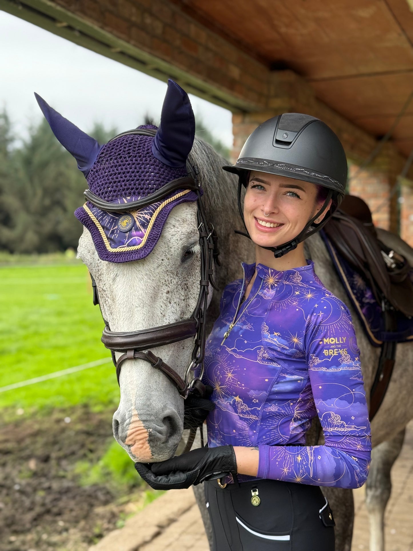 Sandstorm Equestrian X Molly & the Greys - Saddle Pad -  Cosmic Print