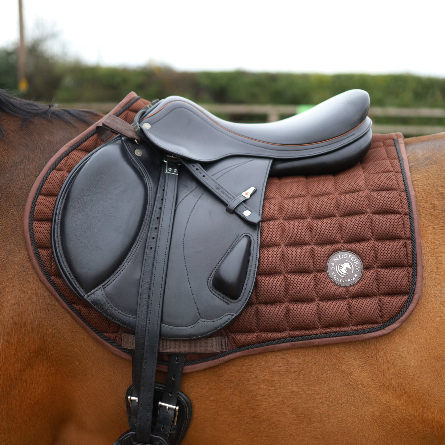 Sandstorm Equestrian - MeshAir Saddle Pad - Close Contact - Brown