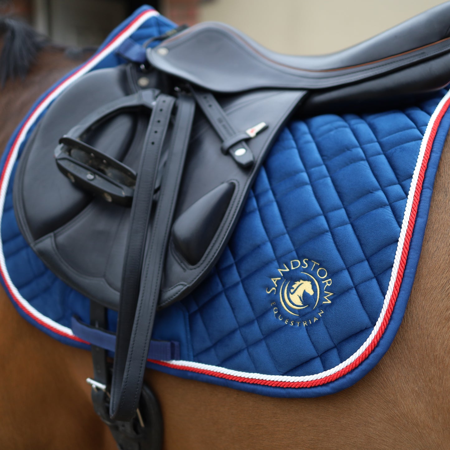 Sandstorm Equestrian - Saddle Pad - Navy Classic