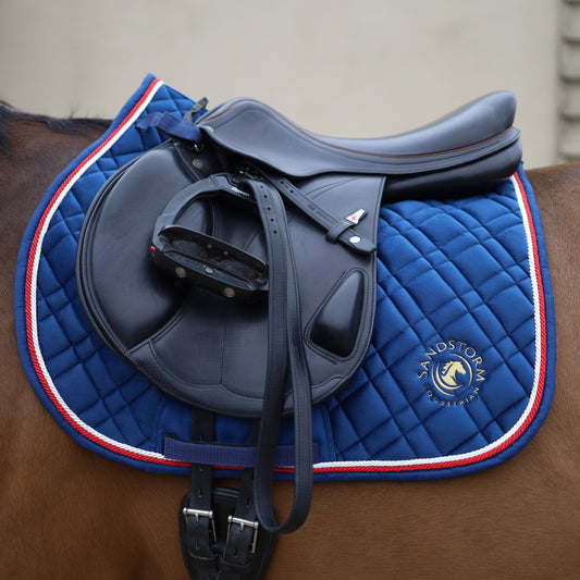 Sandstorm Equestrian - Saddle Pad - Navy Classic