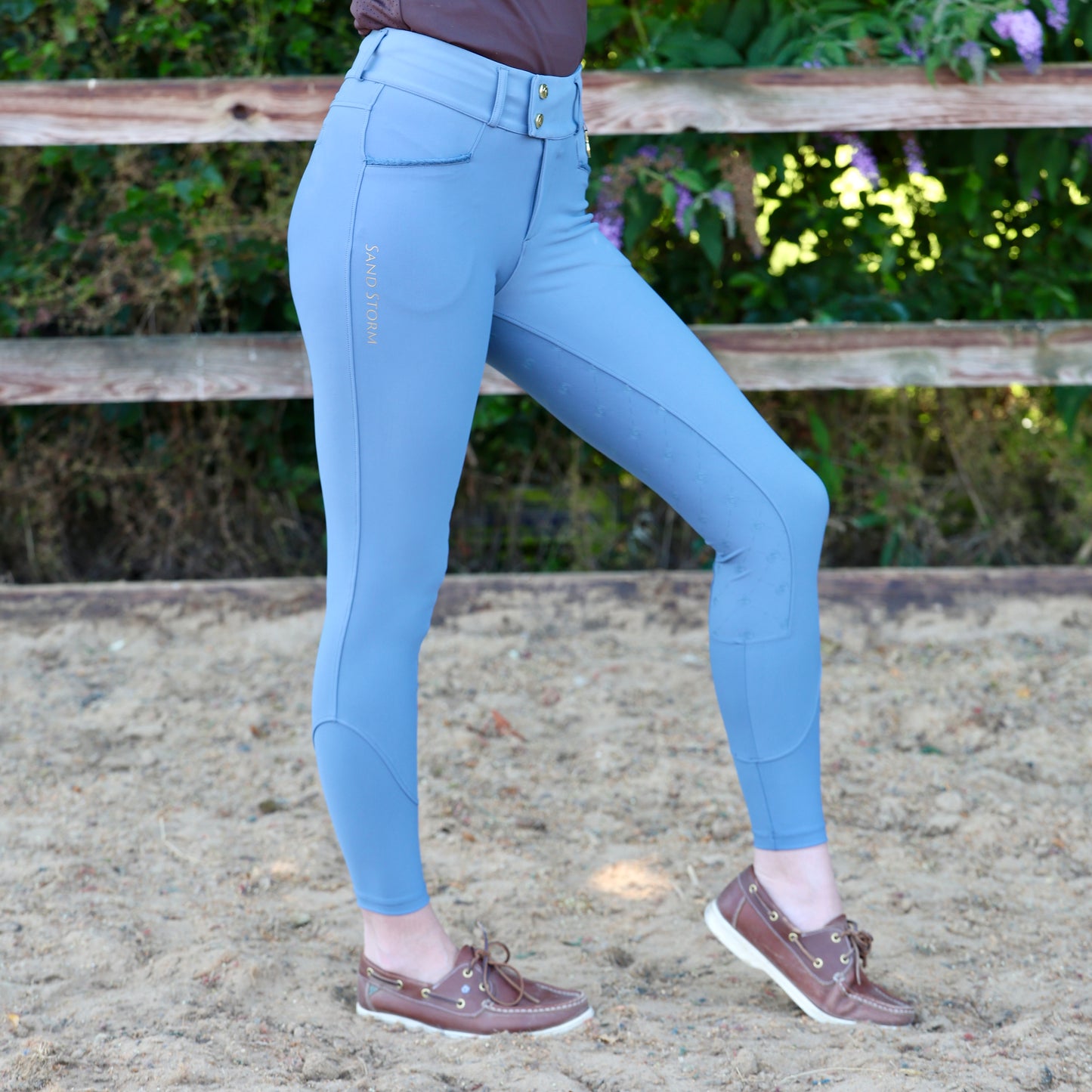 Sandstorm Equestrian - Performance Hybrid Jodhpurs - Cornflour Blue