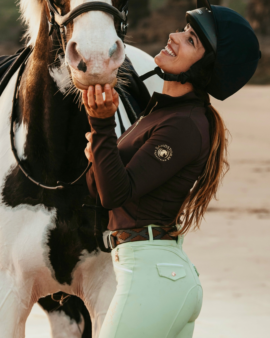 Sandstorm Equestrian - Performance Sport Base Layer - Chocolate