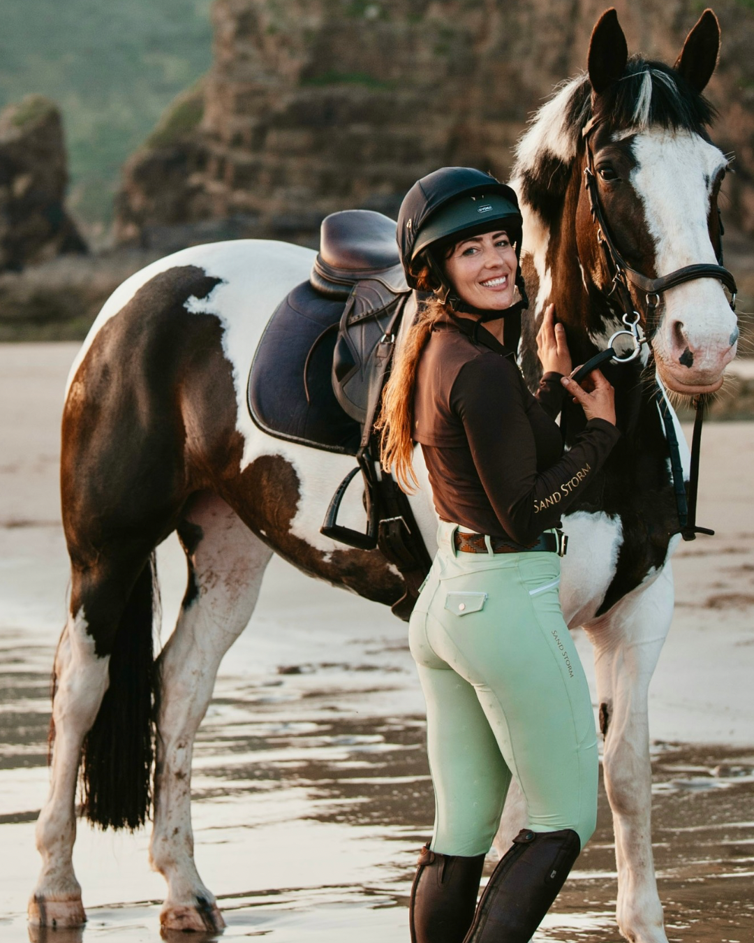 Sandstorm Equestrian - Performance Sport Base Layer - Chocolate