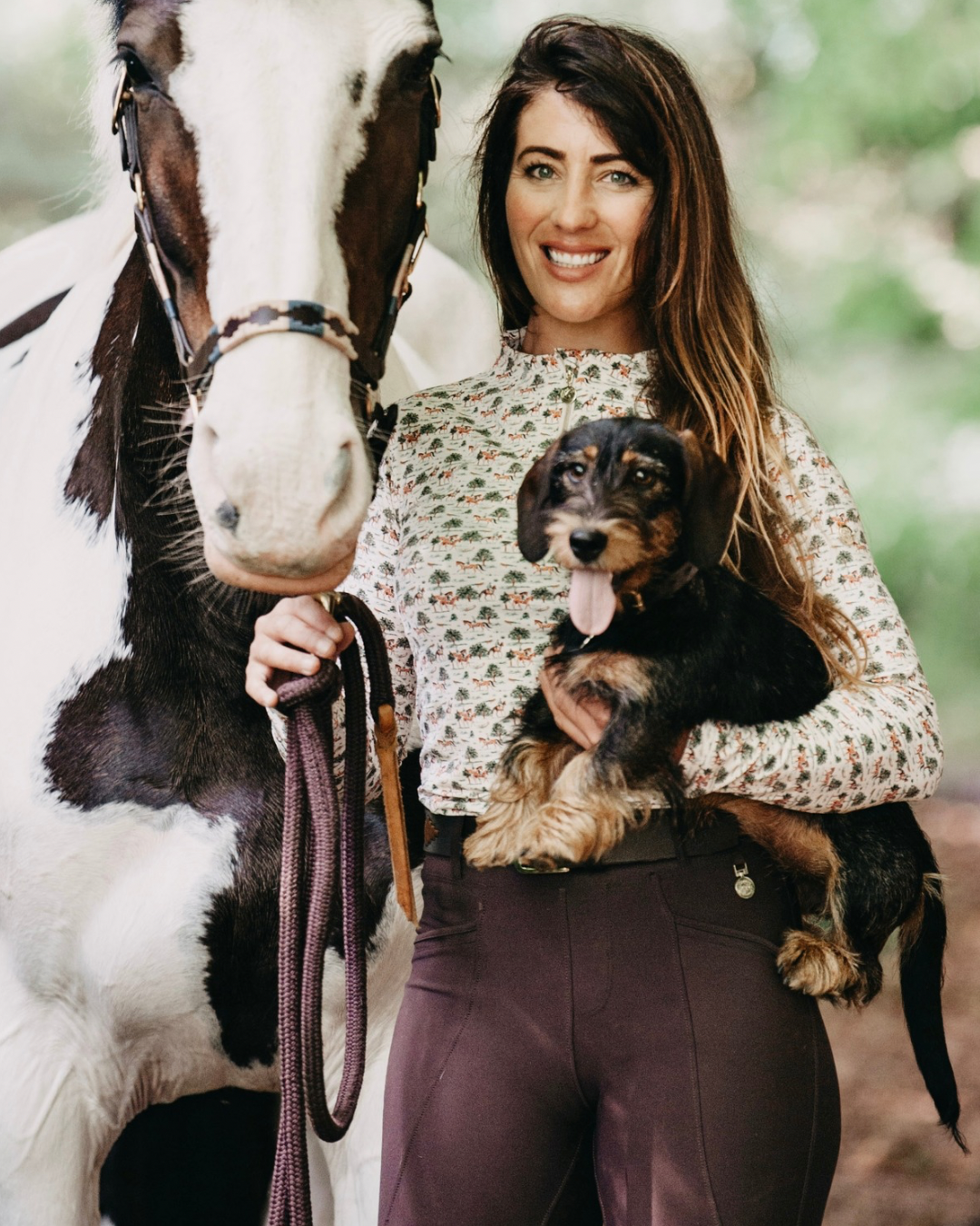 Sandstorm Equestrian - Performance Style Base Layer - Tally Ho Print