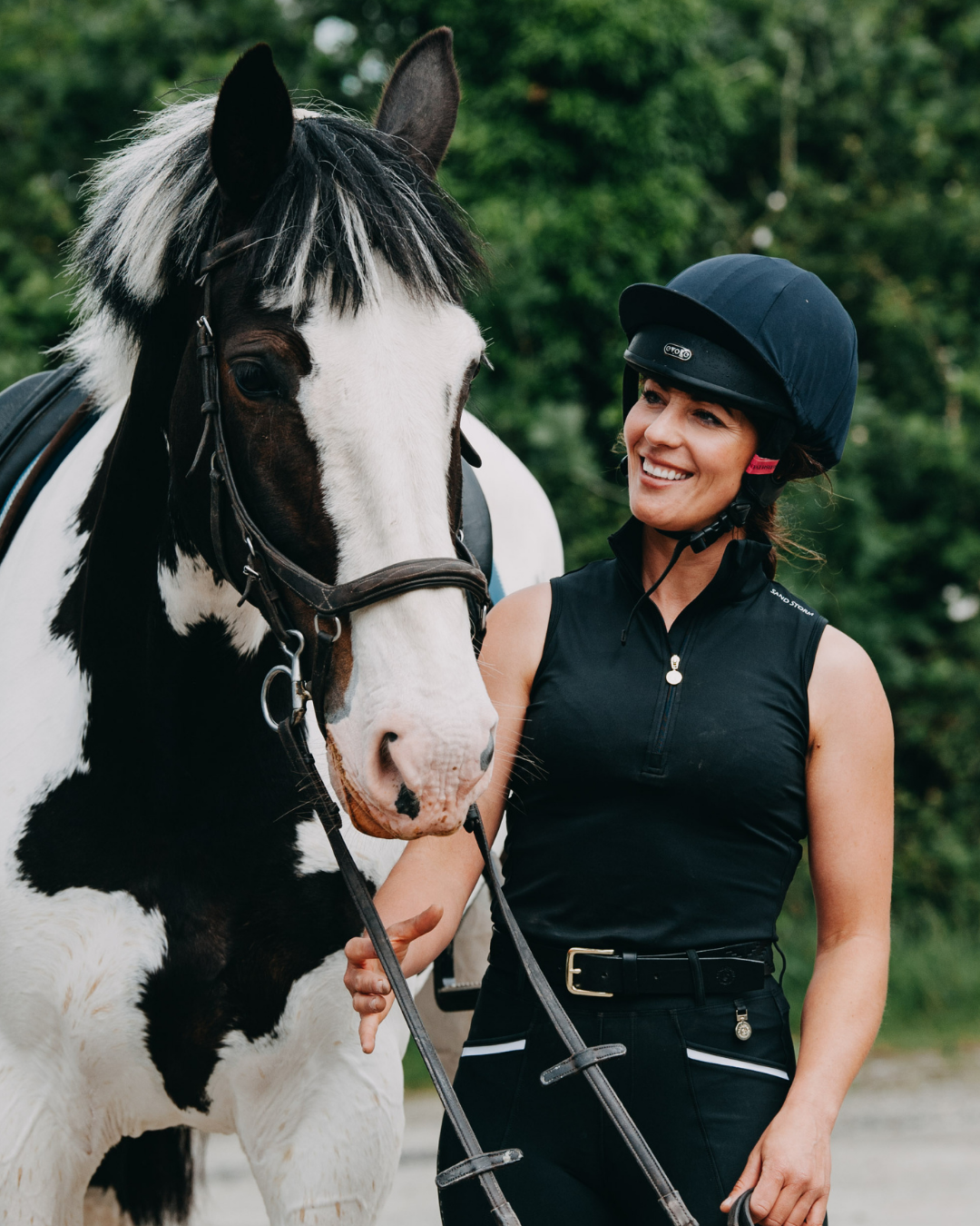 Sandstorm Equestrian - Performance Sleeveless Sport Base Layer - Black