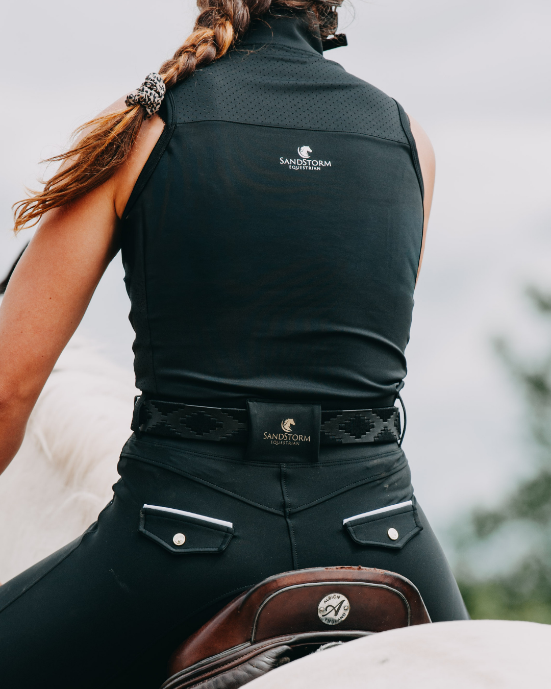 Sandstorm Equestrian - Performance Sleeveless Sport Base Layer - Black