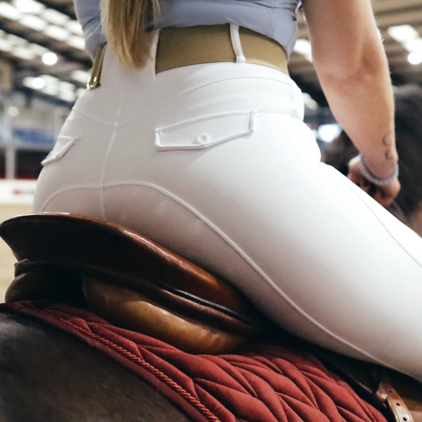 Sandstorm Equestrian - Performance Hybrid Leggings - White